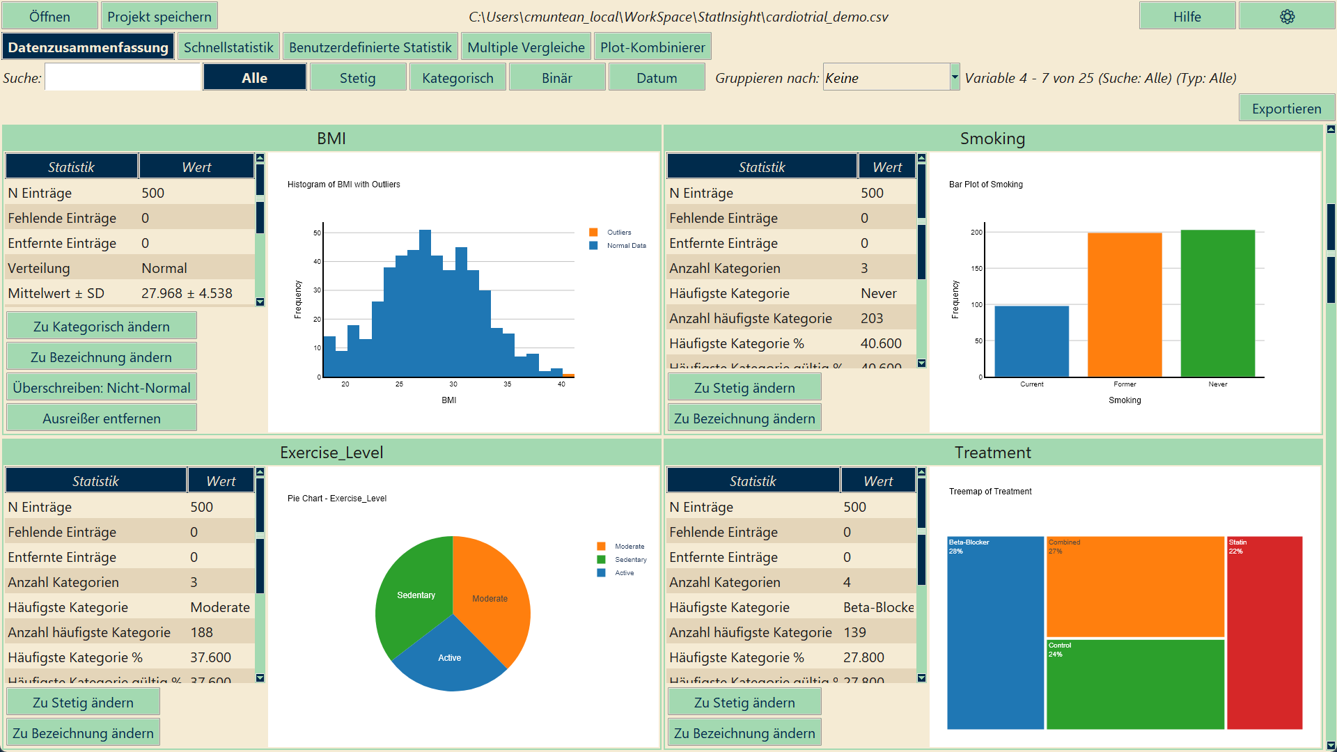 StatInsight Statistik-App
